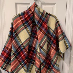 Plaid wrap. 100% acrylic